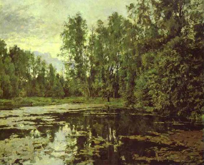 Valentin Serov the Overgrown Pond. Domotcanovo Norge oil painting art